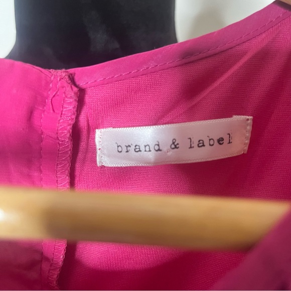 Brand + Label Women’s Hot Pink Sleeveless Tassel Mini Dress Sz S - Picture 7 of 10